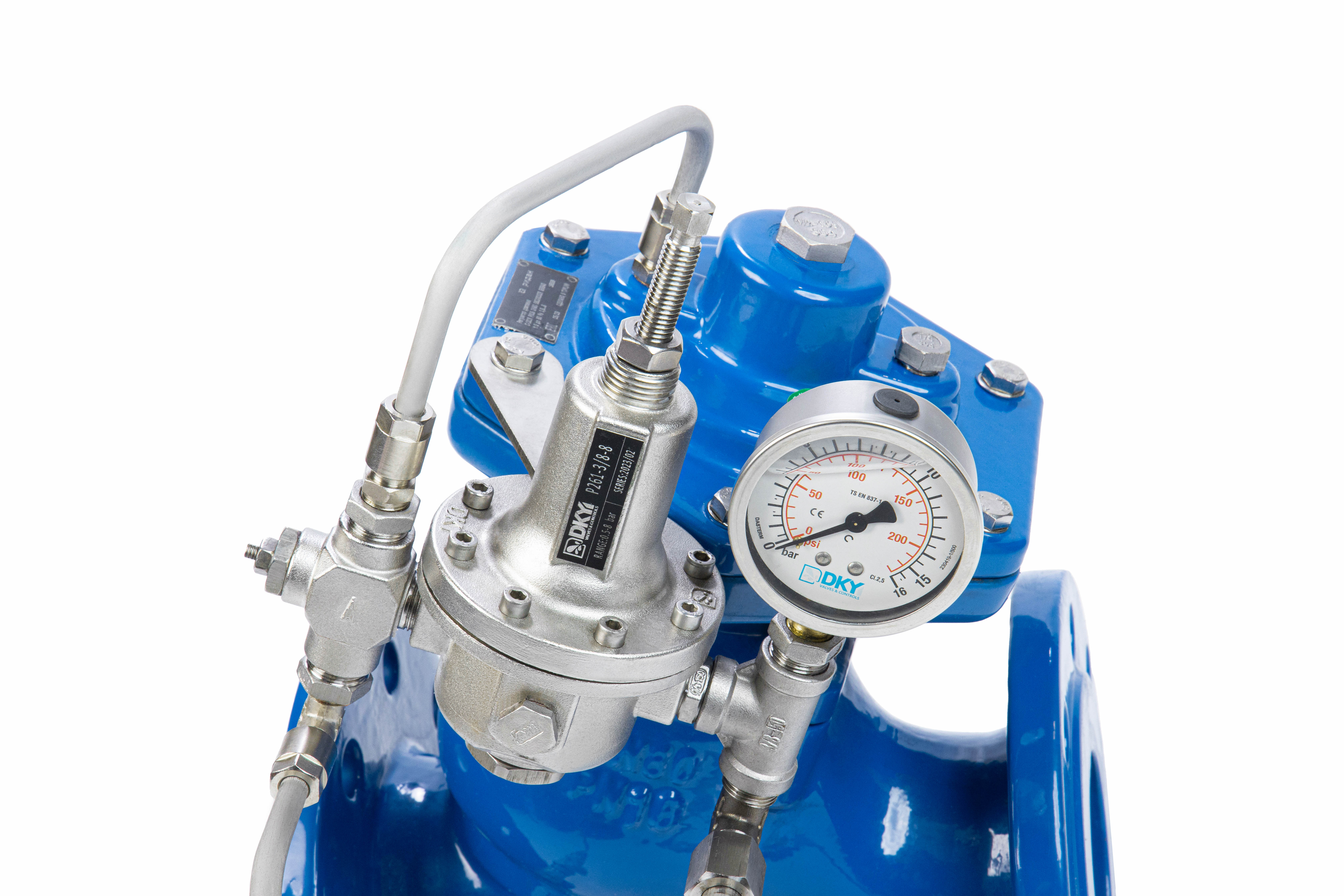 Ридан C301-R 082X6152RL — Регулятор давления «до себя» в сборе DN100, PN25 (диапазон настройки: 0,5...8 бар, L=350 мм)