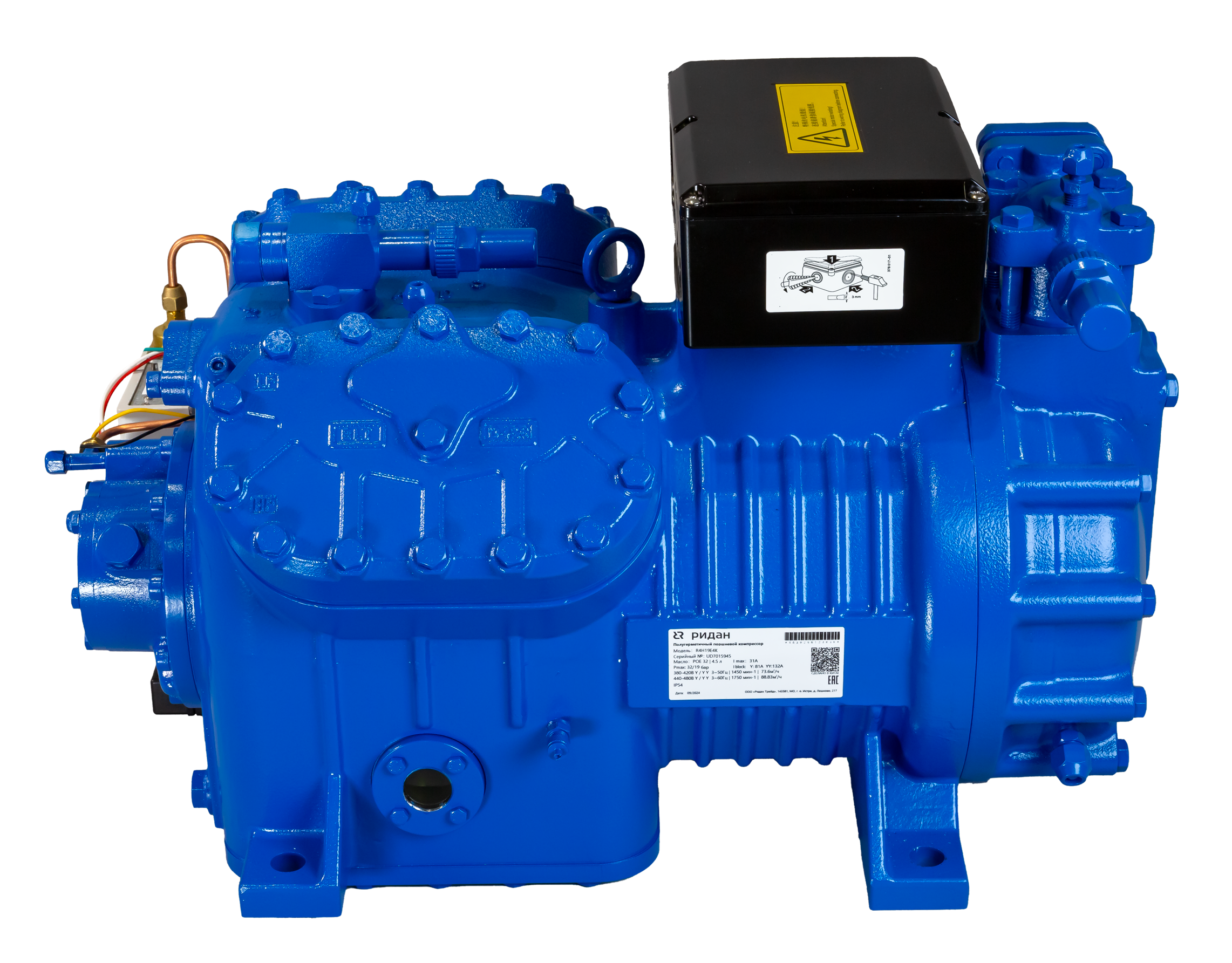 Ридан 171R4406 — Полугерметичный поршневой компрессор R4H24E4K