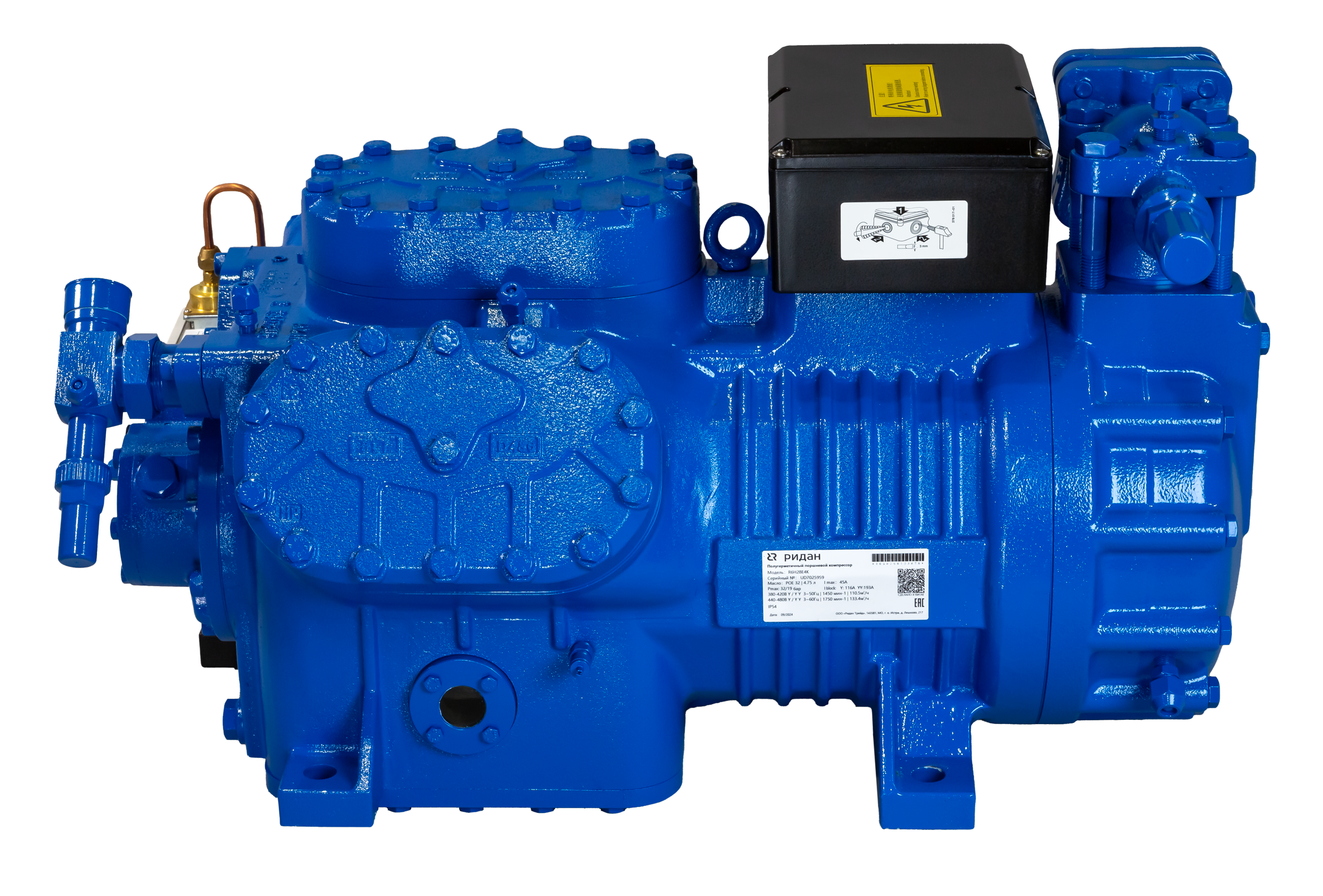 Ридан 171R4632 — Полугерметичный поршневой компрессор R6G45E4K