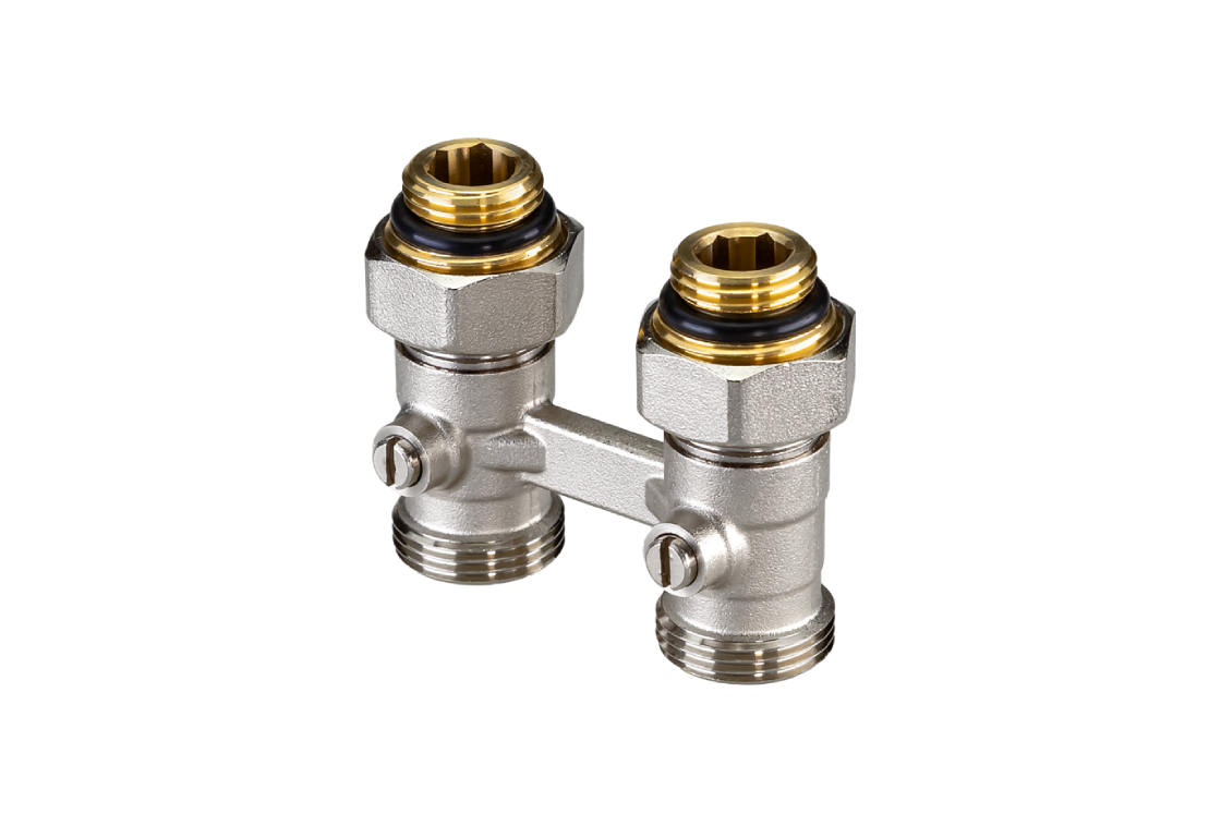 Клапаны LV-KB для нижнего присоединения к радиатору Ридан NEW