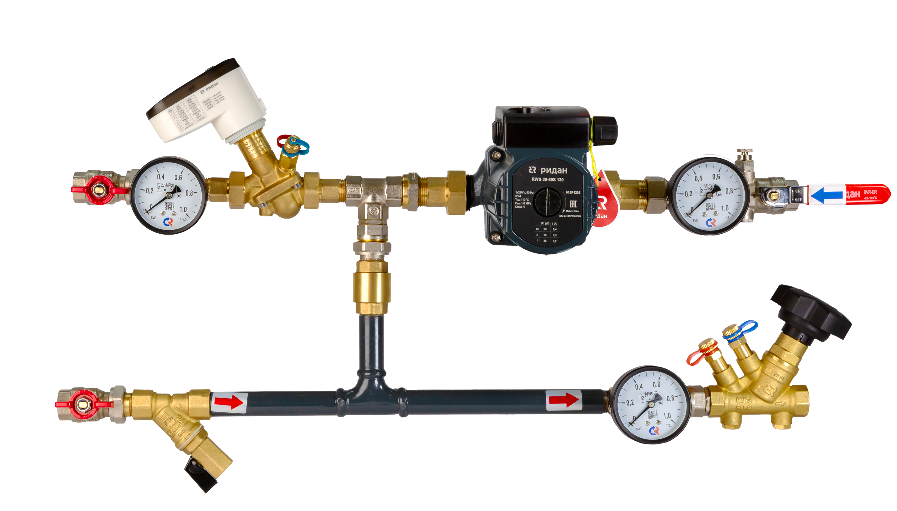 Ридан 122W0101LR — Узел теплоснабжения АУУ-AQF-698-65-65-C-S левый, 0-10В L
